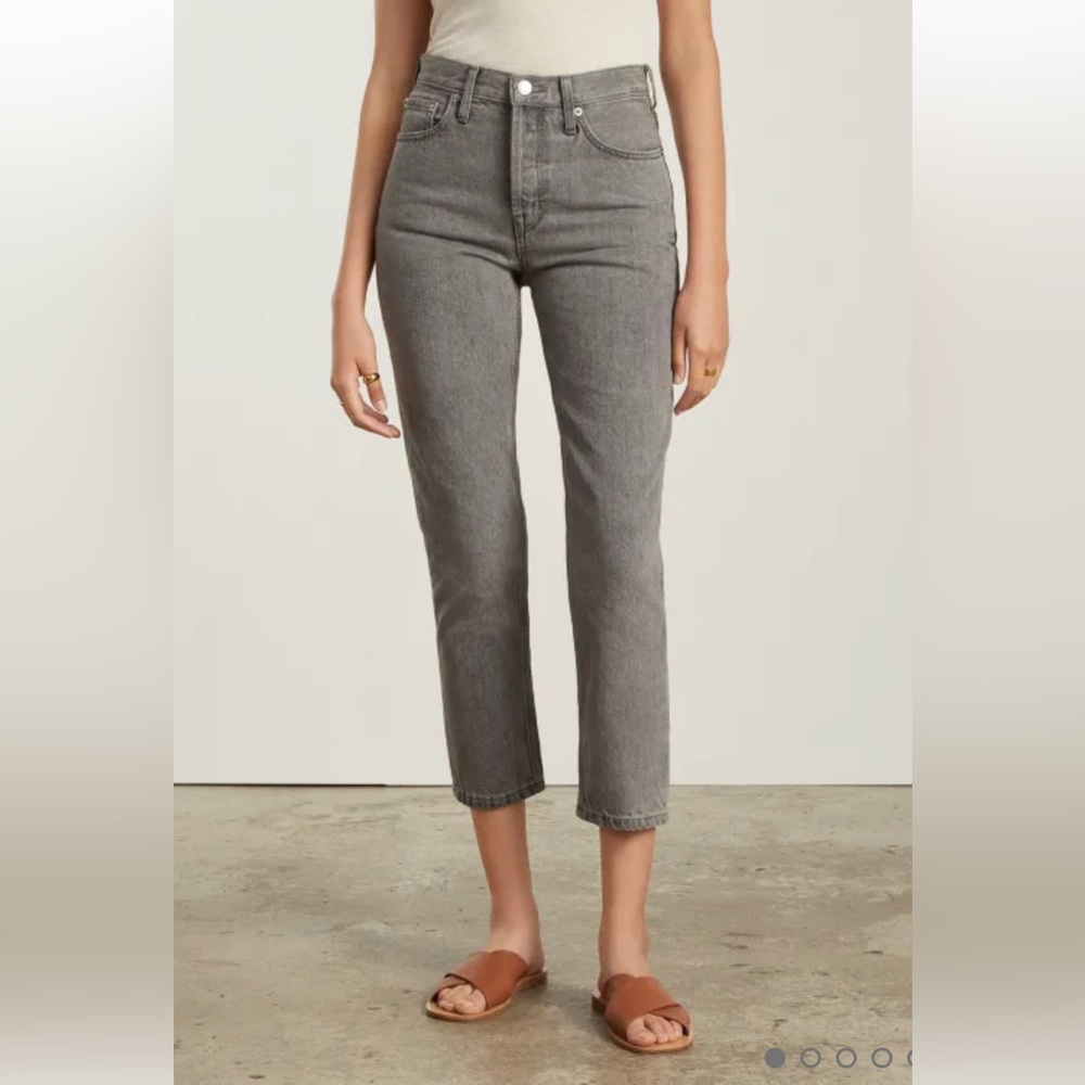 NWOT Everlane 90’s cropped cheeky jeans in Acid Gray